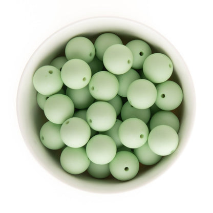 Acrylic Round Beads Matte Solid 20mm Light Green from Cara & Co Craft Supply
