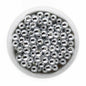 Acrylic Round Beads Metallic 12mm Silver from Cara & Co Craft Supply