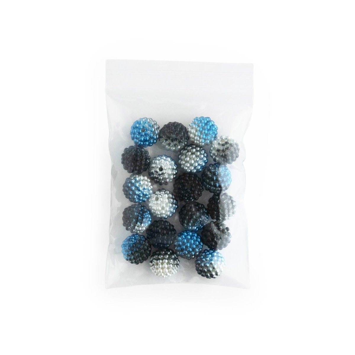 Acrylic Round Beads Ombre Pearl Berry Rhinestones 10mm Blue from Cara & Co Craft Supply