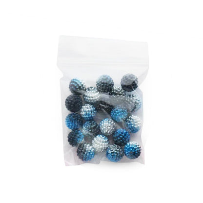 Acrylic Round Beads Ombre Pearl Berry Rhinestones 12mm Blue from Cara & Co Craft Supply