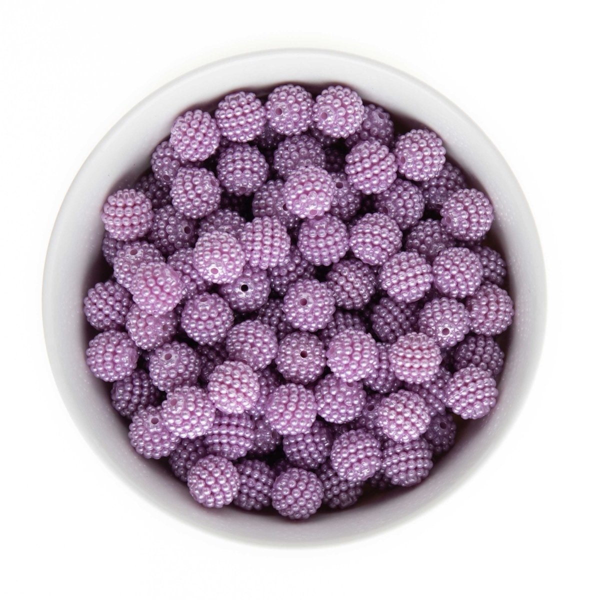 Acrylic Round Beads Pearl Berry Rhinestones Lilac from Cara & Co Craft Supply