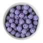 Acrylic Round Beads Rhinestone 16mm Purple AB from Cara & Co Craft Supply