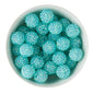 Acrylic Round Beads Rhinestone 20mm Bright Blue AB from Cara & Co Craft Supply