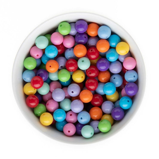 Acrylic Round Beads Solid 12mm Blue from Cara & Co Craft Supply