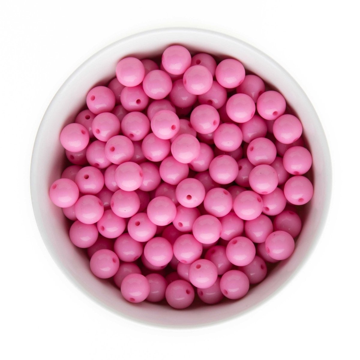 Acrylic Round Beads Solid 12mm Bubblegum Pink from Cara & Co Craft Supply