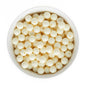 Acrylic Round Beads Solid 12mm Cream from Cara & Co Craft Supply
