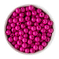 Acrylic Round Beads Solid 12mm Fuchsia from Cara & Co Craft Supply