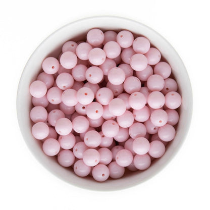 Acrylic Round Beads Solid 12mm Light Pink from Cara & Co Craft Supply