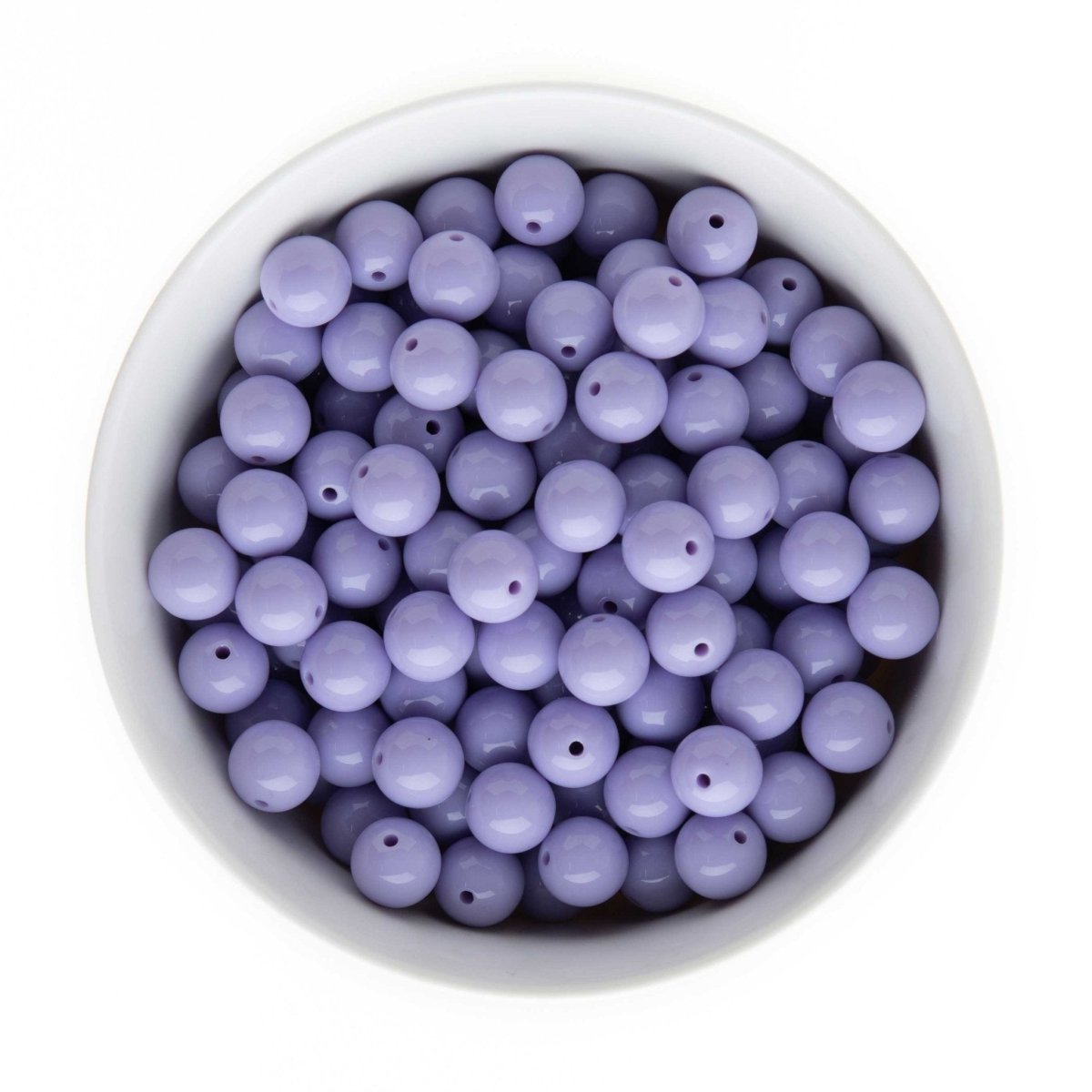 Acrylic Round Beads Solid 12mm Light Purple from Cara & Co Craft Supply