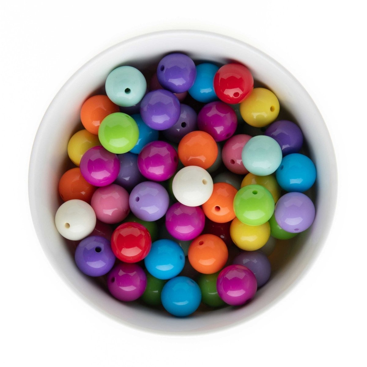 Acrylic Round Beads Solid 16mm Blue from Cara & Co Craft Supply
