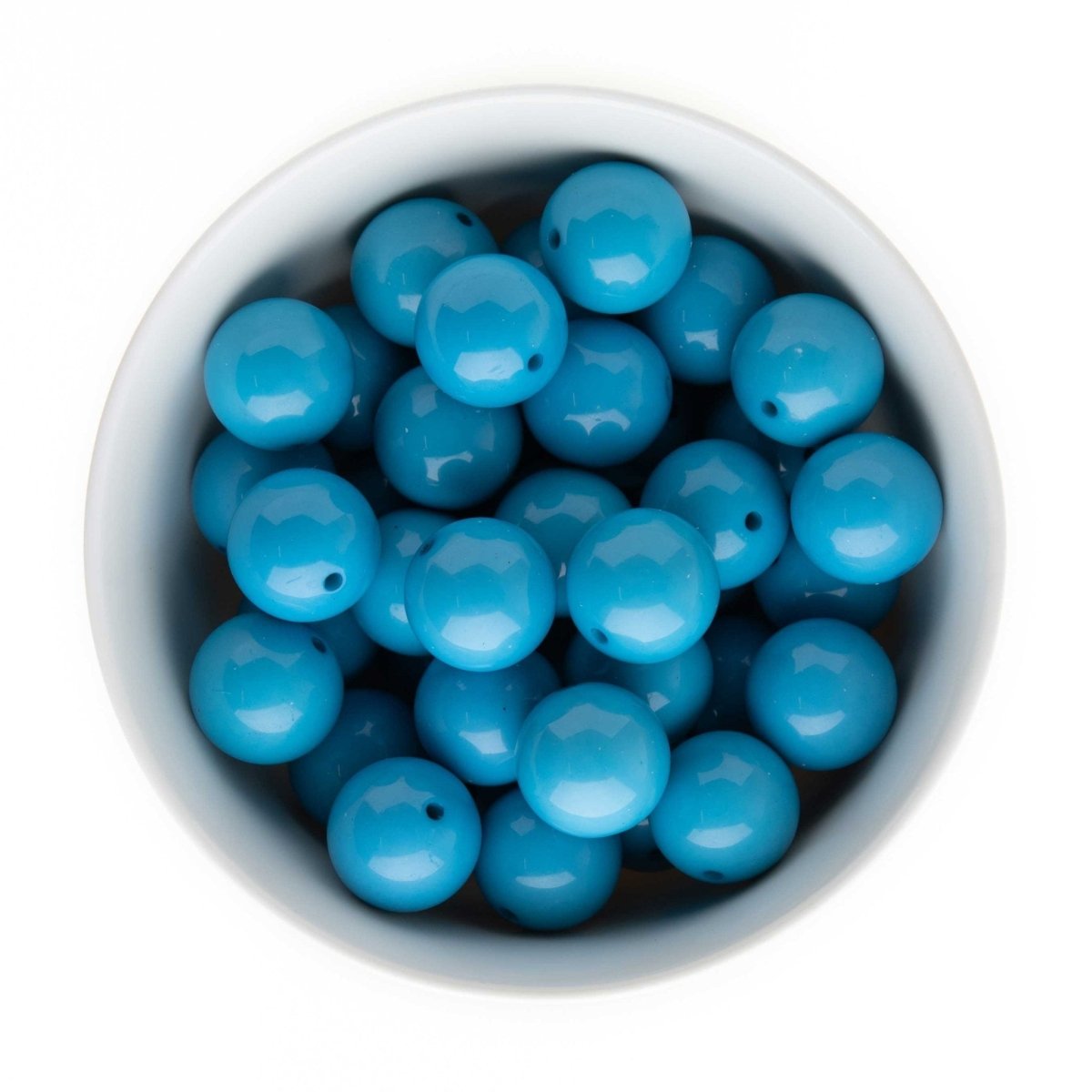 Acrylic Round Beads Solid 20mm Blue from Cara & Co Craft Supply