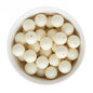 Acrylic Round Beads Solid 20mm Cream from Cara & Co Craft Supply