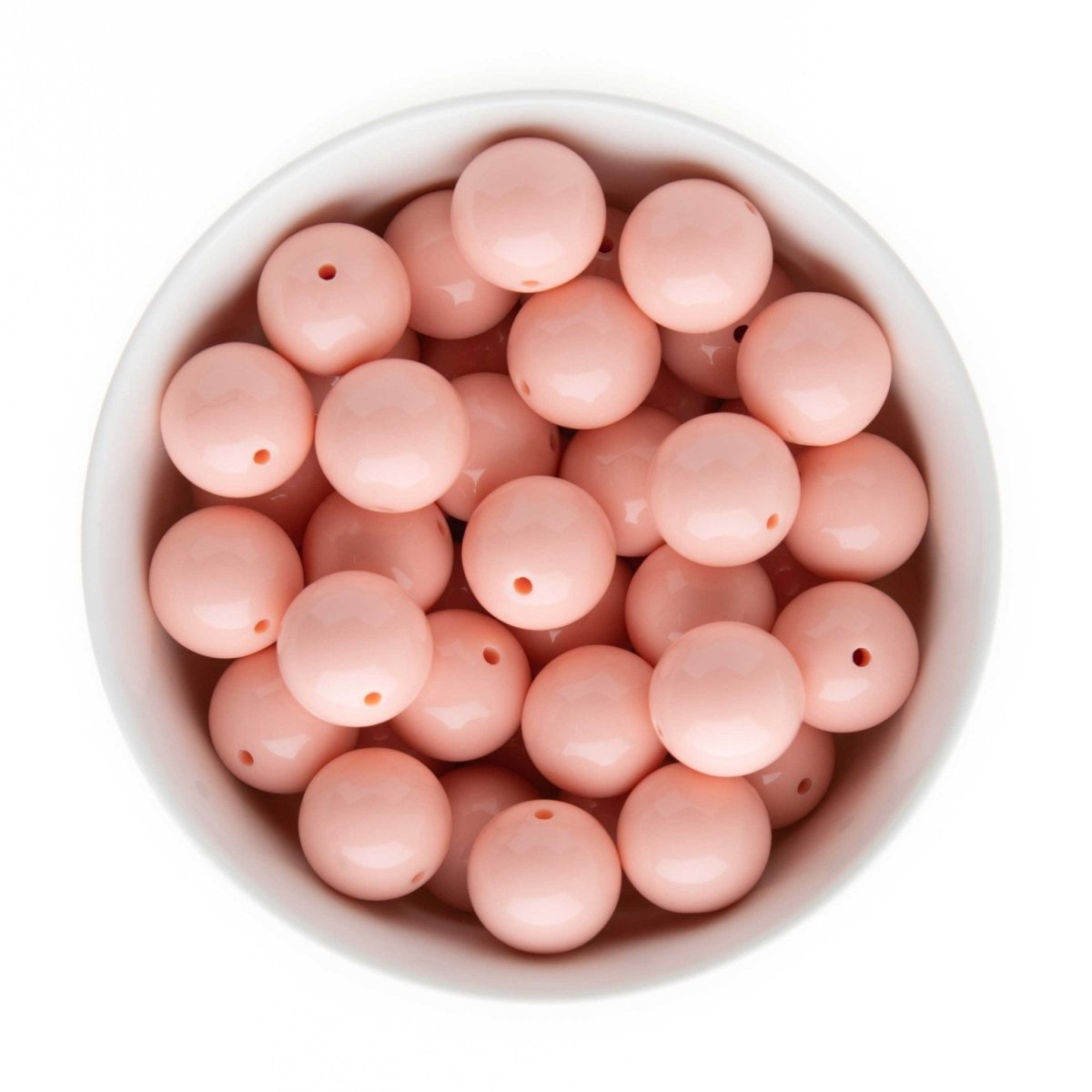 Acrylic Round Beads Solid 20mm Grapefruit from Cara & Co Craft Supply