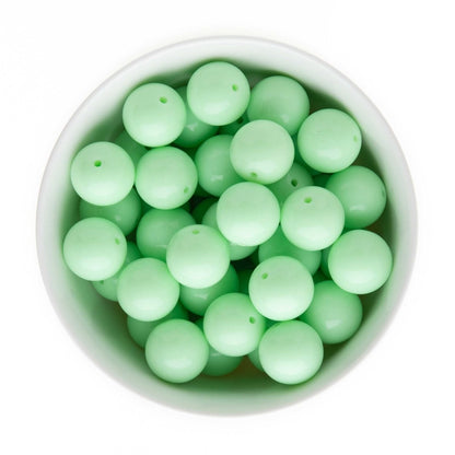 Acrylic Round Beads Solid 20mm Light Green from Cara & Co Craft Supply