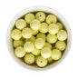 Acrylic Round Beads Solid 20mm Yellow from Cara & Co Craft Supply