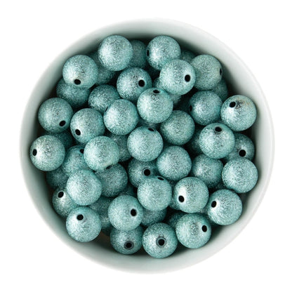 Acrylic Round Beads Stardust 16mm Blue from Cara & Co Craft Supply