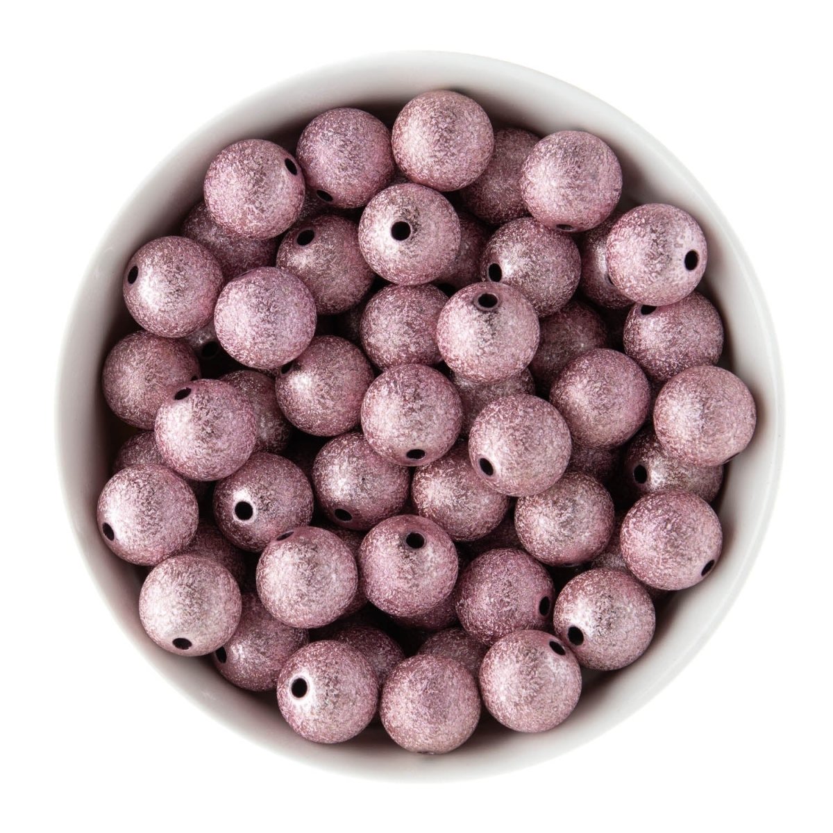Acrylic Round Beads Stardust 16mm Purple from Cara & Co Craft Supply