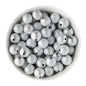 Acrylic Round Beads Stardust 16mm Silver from Cara & Co Craft Supply