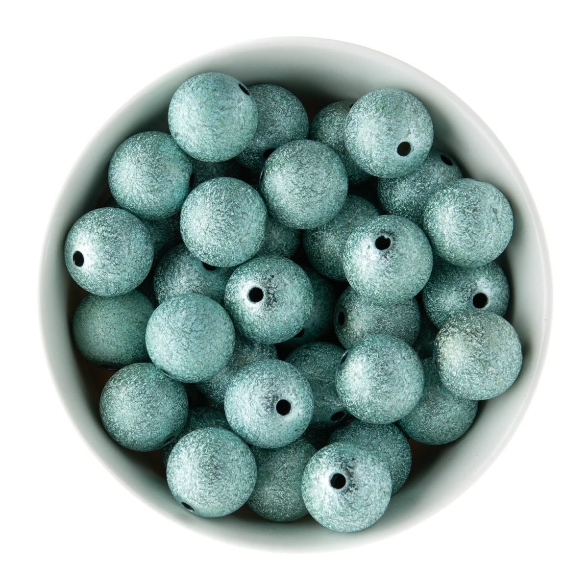 Acrylic Round Beads Stardust 20mm Blue from Cara & Co Craft Supply