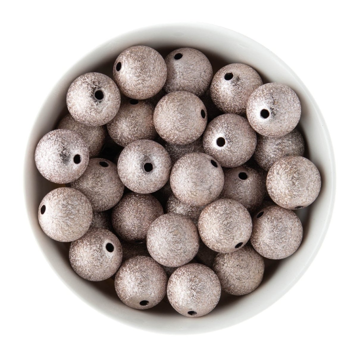 Acrylic Round Beads Stardust 20mm Champagne from Cara & Co Craft Supply