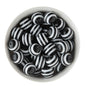 Acrylic Round Beads Striped 20mm Black from Cara & Co Craft Supply