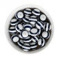 Acrylic Round Beads Striped 20mm Navy from Cara & Co Craft Supply