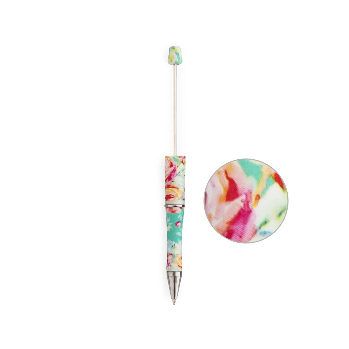 Beadables Pens - Plastic - Printed Rose Floral from Cara & Co Craft Supply