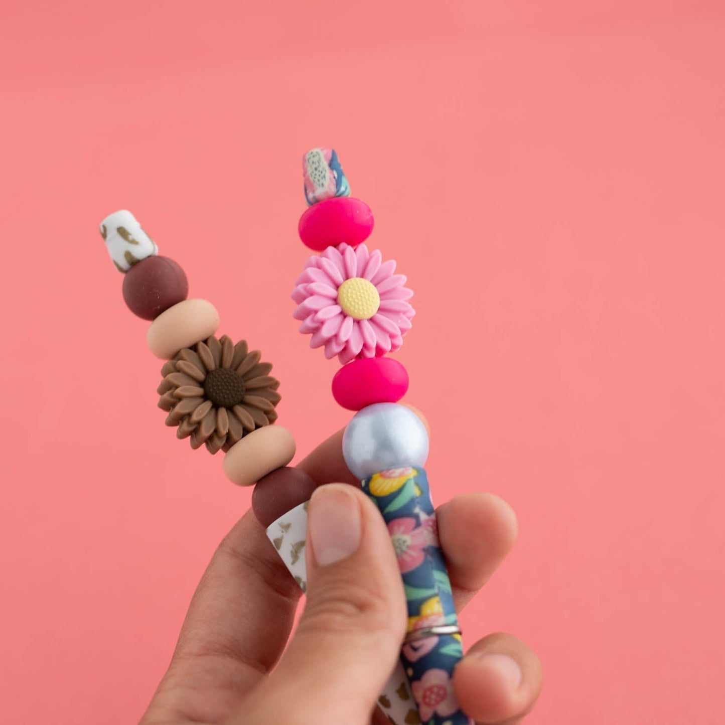 Beadables Pens - Plastic - Printed White Leopard from Cara & Co Craft Supply