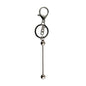 Beadables Premium Beadable Bar Keychains Brushed Gunmetal from Cara & Co Craft Supply