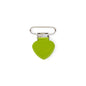 Clips Metal Hearts Chartreuse Green from Cara & Co Craft Supply