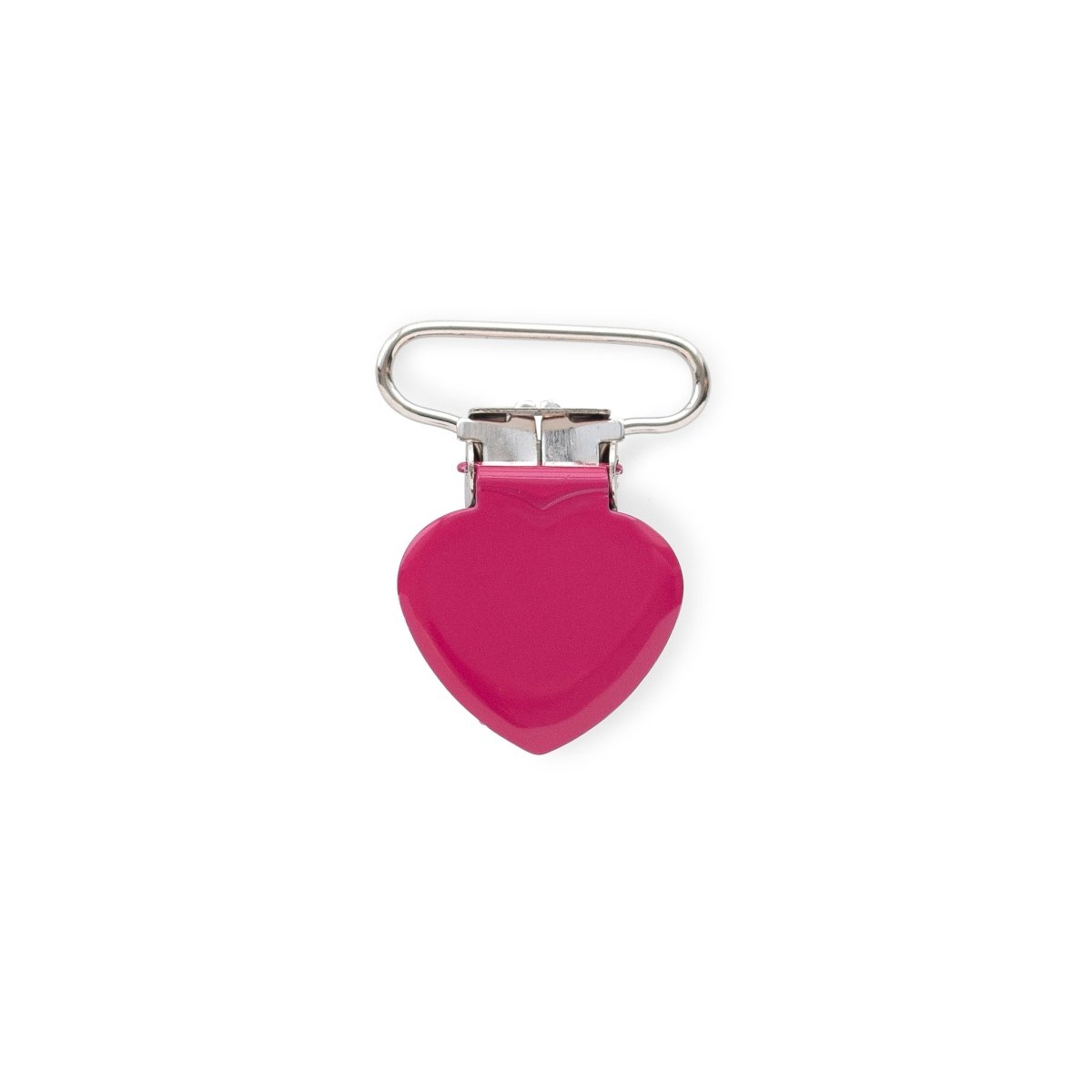 Clips Metal Hearts Raspberry Wine from Cara & Co Craft Supply