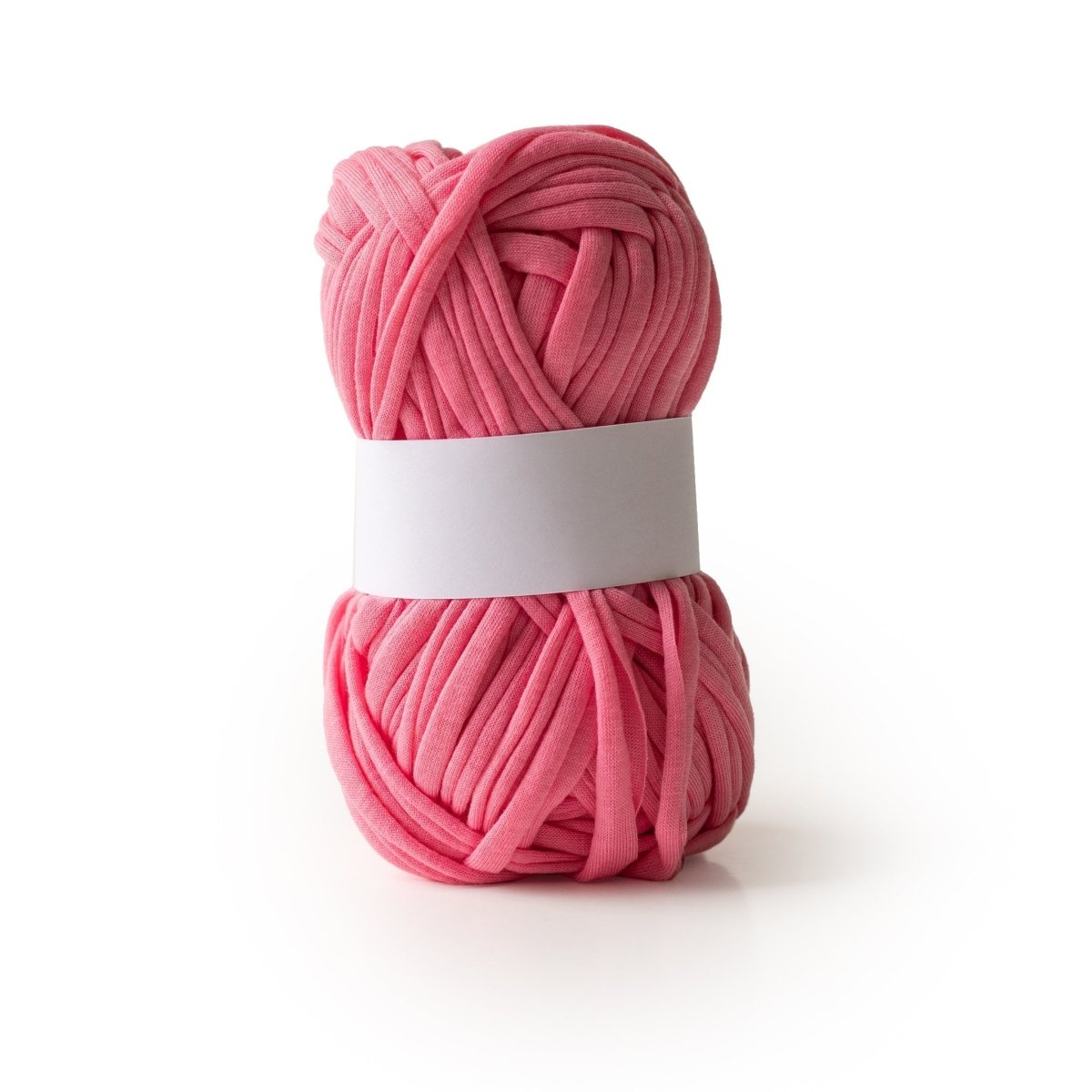Cording Jersey T-Shirt Yarn Bright Pink from Cara & Co Craft Supply