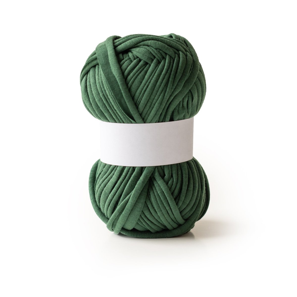 Cording Jersey T-Shirt Yarn Forest Green from Cara & Co Craft Supply