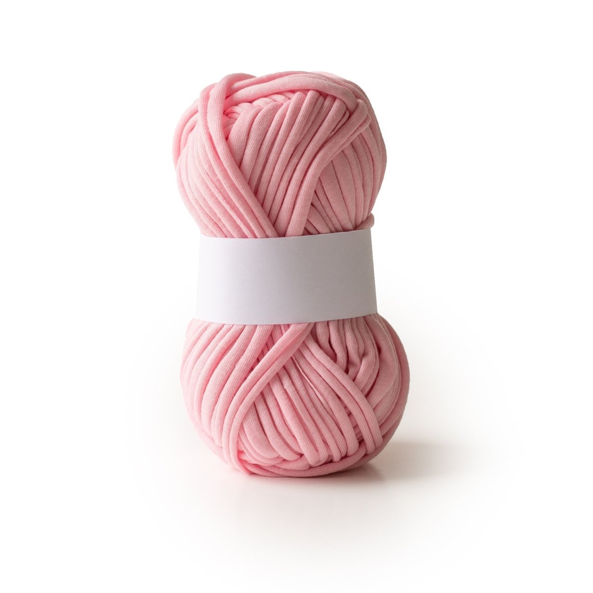 Cording Jersey T-Shirt Yarn Soft Pink from Cara & Co Craft Supply