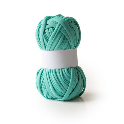 Cording Jersey T-Shirt Yarn Turquoise from Cara & Co Craft Supply