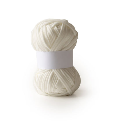Cording Jersey T-Shirt Yarn White from Cara & Co Craft Supply