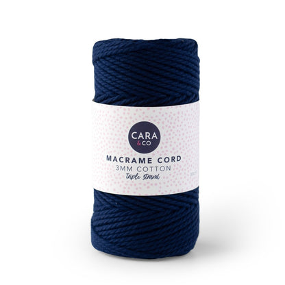 Cording Macrame Spools Navy Blue from Cara & Co Craft Supply