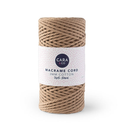 Cording Macrame Spools Sandstone from Cara & Co Craft Supply