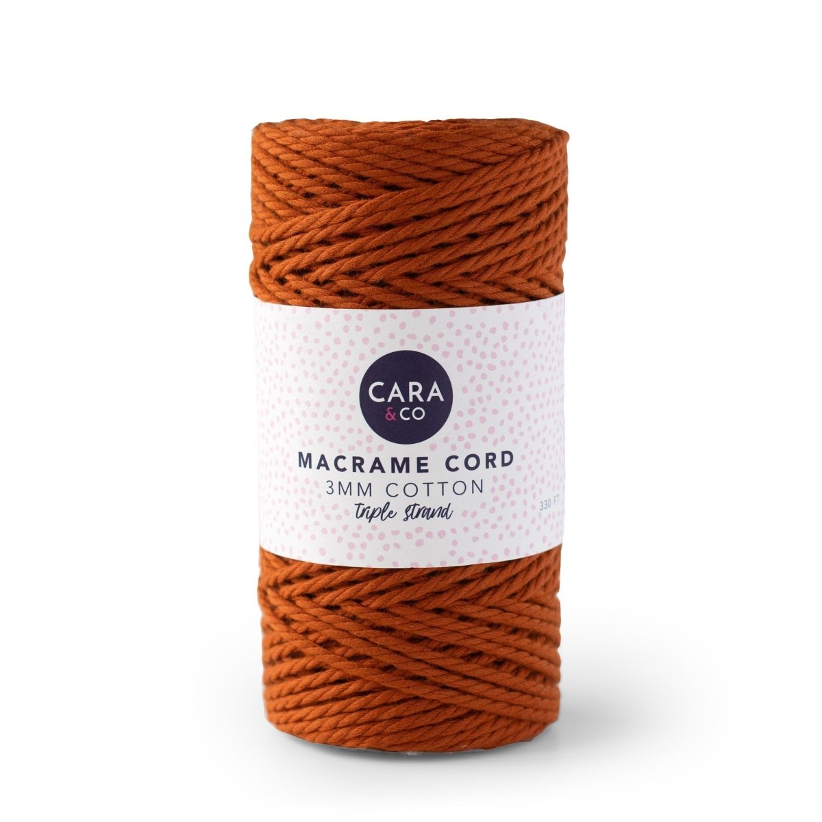 Cording Macrame Spools Terracotta from Cara & Co Craft Supply
