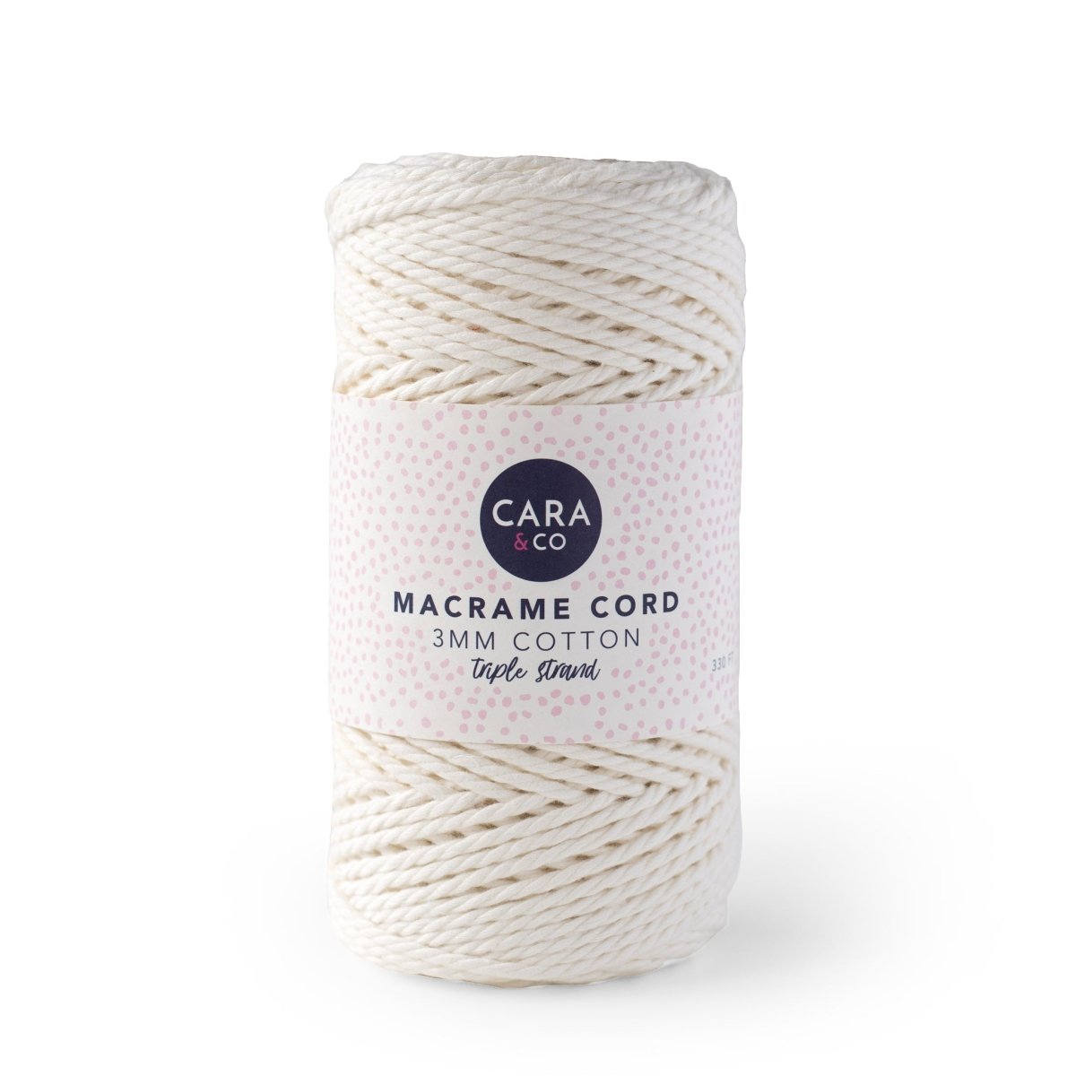 Cording Macrame Spools White Linen from Cara & Co Craft Supply