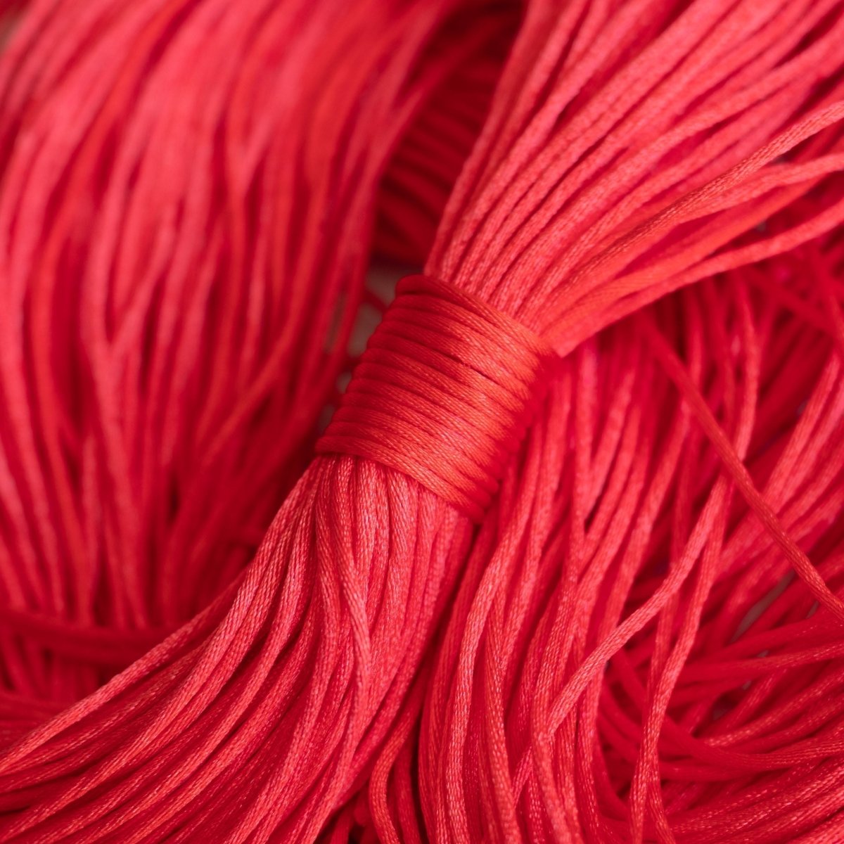 Cording Nylon Cord 60" (Pre-Cut) Bright Red from Cara & Co Craft Supply