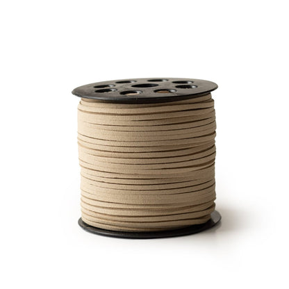 Cording Suede Leather Cord Cappuccino from Cara & Co Craft Supply