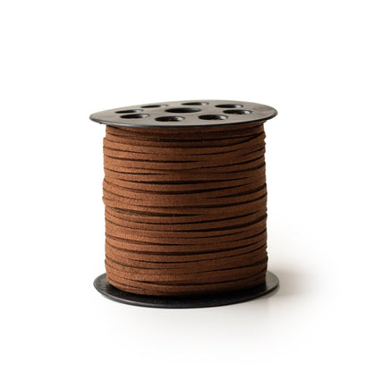 Cording Suede Leather Cord Chocolate Brown from Cara & Co Craft Supply