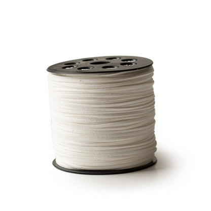 Cording Suede Leather Cord White from Cara & Co Craft Supply