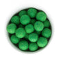 Felt & Crochet Beads Felt Balls 22mm Green from Cara & Co Craft Supply