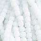 Glass Beads Glass Faceted Cubes White from Cara & Co Craft Supply