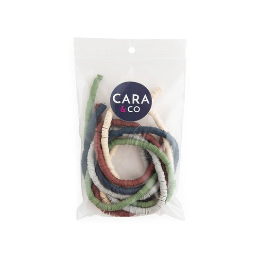 Heishi Bead Packs Forest Trails from Cara & Co Craft Supply