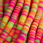 Heishi Bead Strands Multicolor Heishi Multicolor Neons from Cara & Co Craft Supply