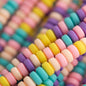 Heishi Bead Strands Polymer Clay Beads - Rondelle Multi Pastel Candy from Cara & Co Craft Supply