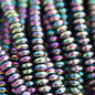 Hemitite Beads Hematite - Rondelle Rainbow from Cara & Co Craft Supply